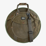 TACKLE ZIPPERLESS 22" OLIVE DRAB CANVAS CYMBAL CASE WITH SHOULDER STRAP